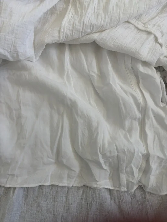 Zara White Tiered V-Neck Maxi Dress Small Boho Festival Bridal - Picture 5 of 6